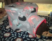 Gray Forest Friends  and  Hedgehogs Igloo Cover for Hedgehogs, Guinea Pigs, Rats, Ferrets, Degus and many small pets