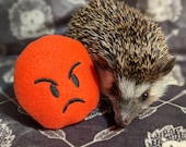 Angry Emoji Mint Stuffed Hedgehog Toy