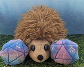 Nat 20 And Critical Dice Fail Set Fleece Mint Stuffed Hedgehog Toy Small Animal Cage Buddy Cage Decor Photo Prop