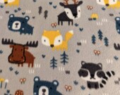 Gray Woodland Forest Friends Igloo Cover for Hedgehogs, Guinea Pigs, Rats, Ferrets, Degus and many small pets