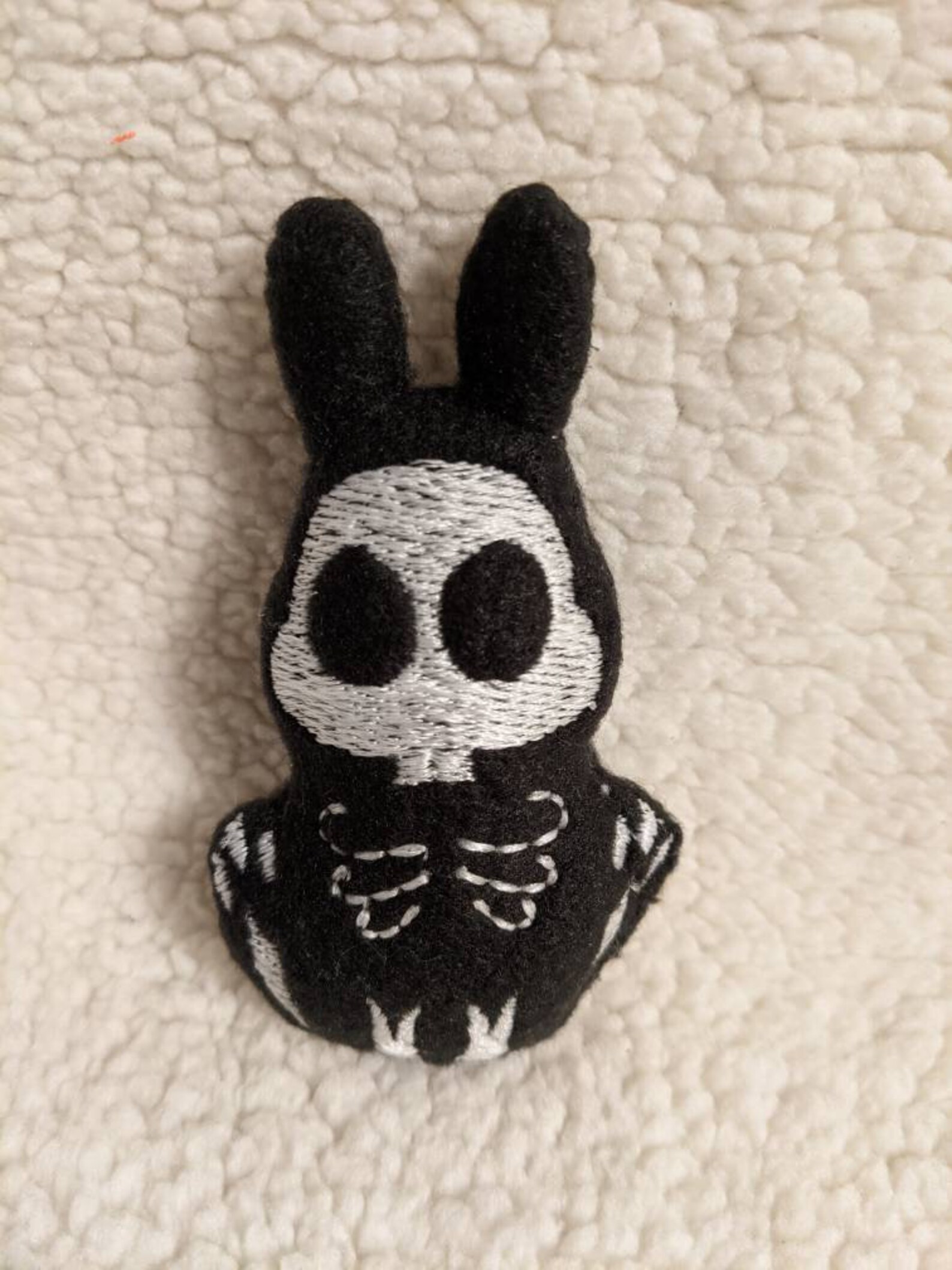 Bunny Rabbit Skeleton Glow in the Dark Mint Stuffed Hedgehog Toy Small ...