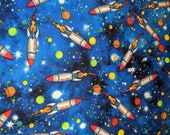 Galactic Rocket Ships Cuddle Bag for Hedgehogs Small Pets Snuggle Sack 