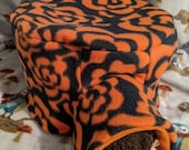 Halloween Orange and Black Igloo Cover for Hedgehogs, Guinea Pigs, Rats, Ferrets, Degus and many small pets