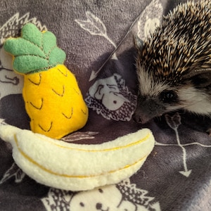 Pineapple & Banana Mint Stuffed Hedgehog Toys