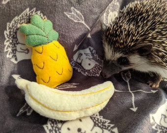 Pineapple & Banana Mint Stuffed Hedgehog Toys