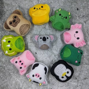 Pudgey Pals ミント ぬいぐるみ フリース ハリネズミ ネズミ モルモット デグー チンチラ エンリッチメント おもちゃ 小動物 ケージ バディ 写真撮影用小道具