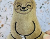 Sloth Kawaii Chibi Fleece Toss Toy Mint Stuffed Hedgehog Degus Ferret Rat Guinea Pig Toy Cage Buddy Photo Prop Enrichment