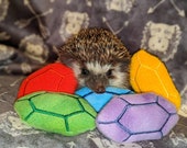 Rainbow Gems Mint Stuffed Hedgehog Toss Toy Small Animal Cage Buddy