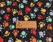 Paint Splatter Rainbow Paw Prints  Cuddle Bag for Hedgehogs Ferrets Degus Small Pets Snuggle Sack