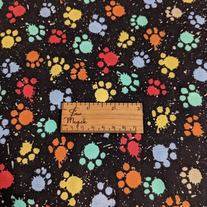Paint Splatter Rainbow Paw Prints  Cuddle Bag for Hedgehogs Ferrets Degus Small Pets Snuggle Sack