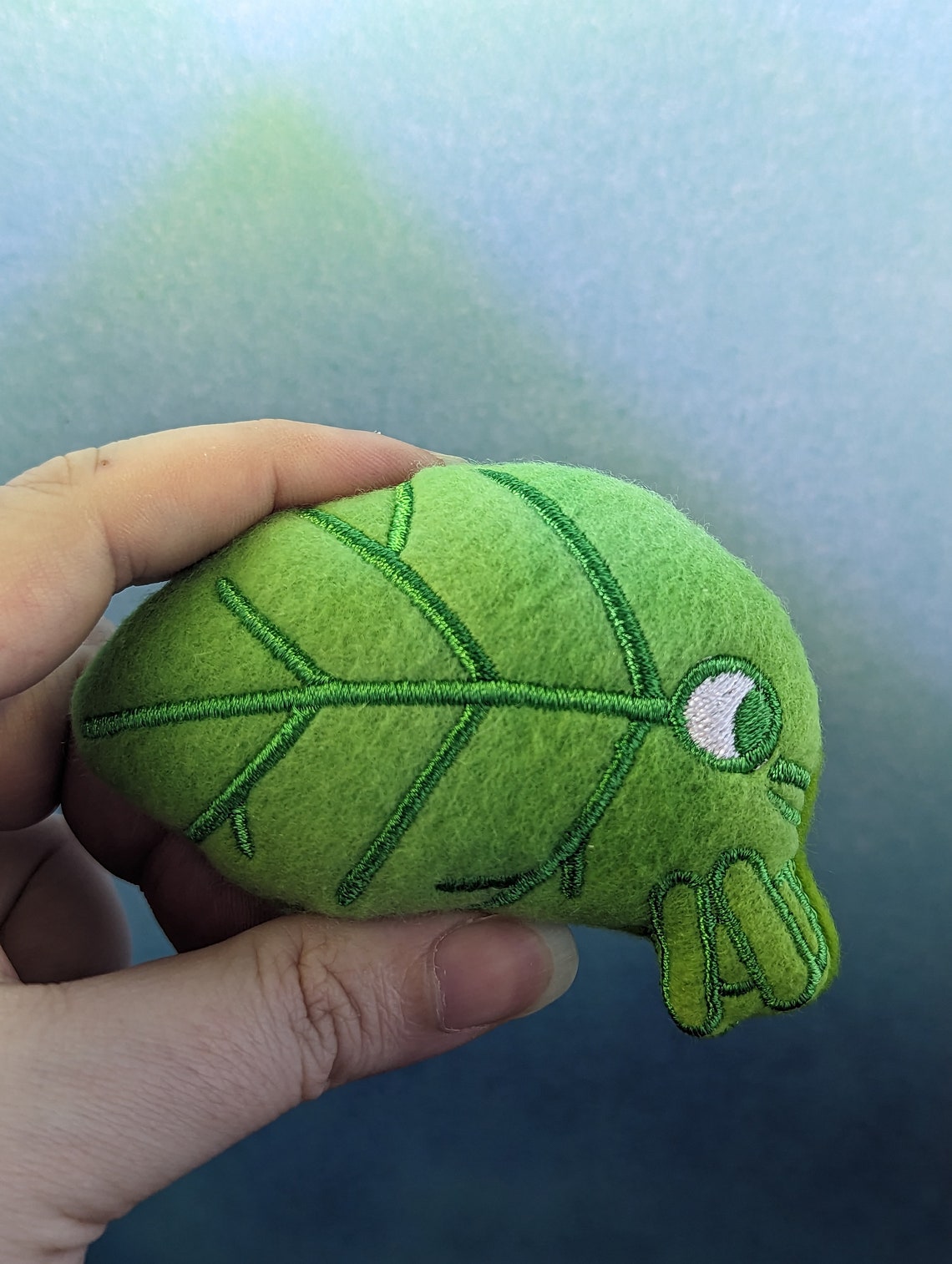 Leaf Bug Kawaii Chibi Fleece Mint Stuffed Hedgehog Toy Small Animal ...
