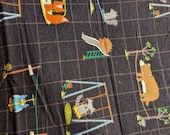 Gray Squares Hedgehog and Friends Playground Cuddle Bag for Hedgehogs Ferrets Degus Small Pets Snuggle Sack