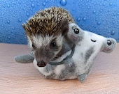 Sledge the Hammerhead Shark Toss Toy Mint Stuffed Hedgehog Toy Cage Buddy Photo Prop Enrichment