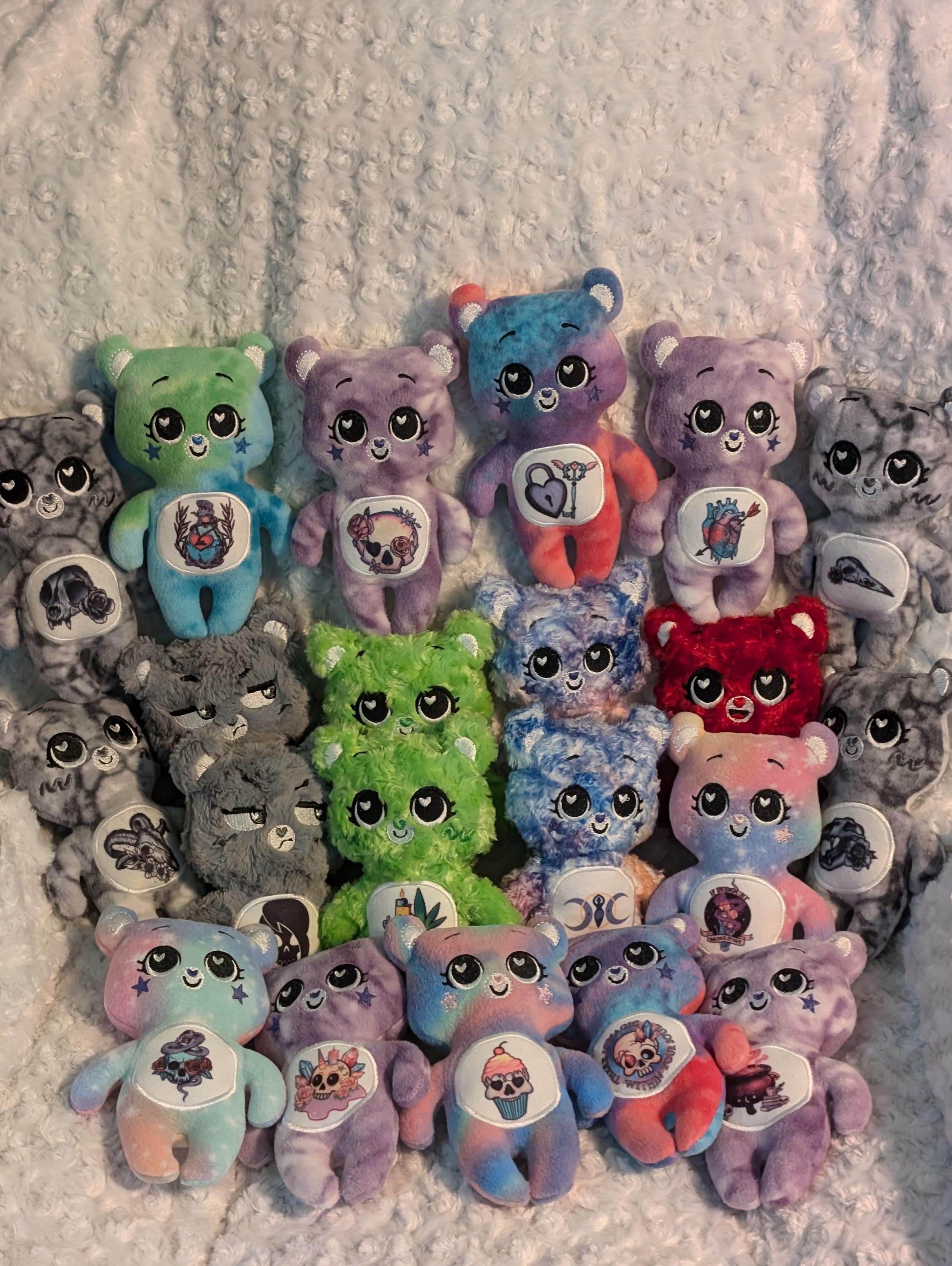 エモケアベアファンアートスウェアベア8インチ高さぬいぐるみ