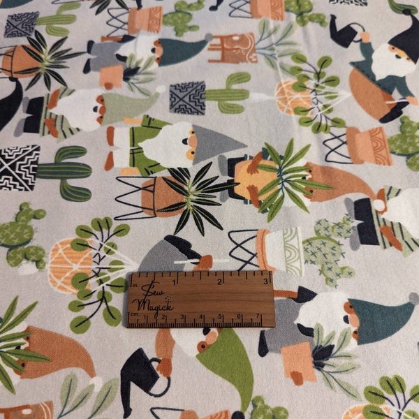 Gnomes and Succulents Cottagecore Cuddle Sack Cuddle Bag for Hedgehogs Rats Ferrets Guinea Pigs Small Pets Snuggle Sack