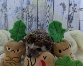 Emotional Mandrakes Mint Stuffed Hedgehog Toy Small Animal Cage Buddy Photo Prop