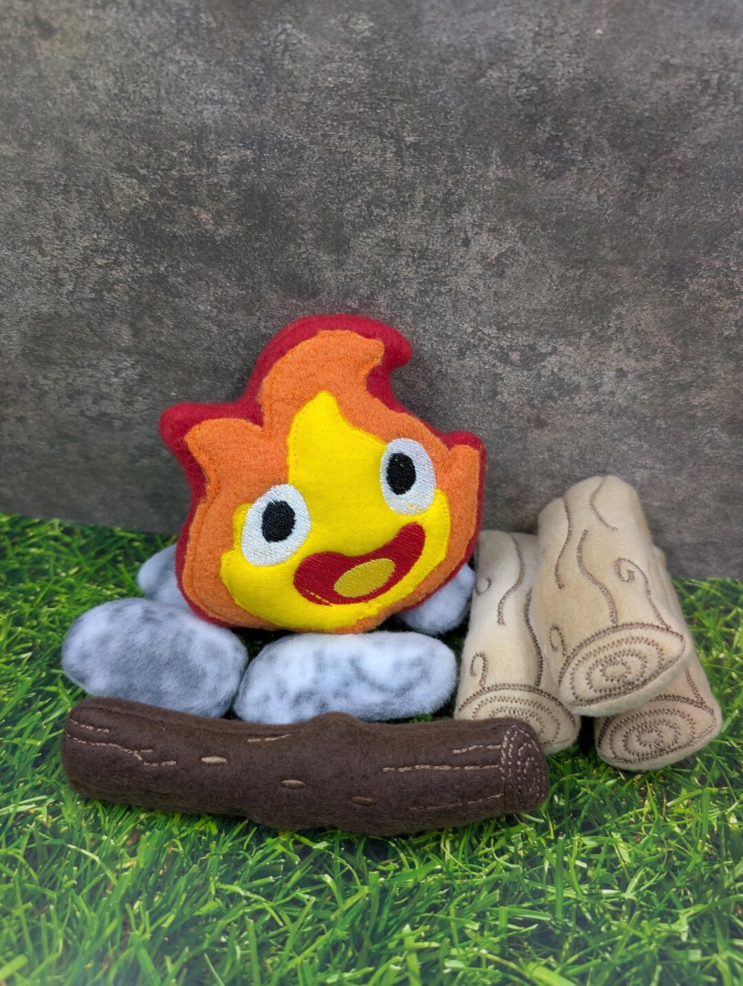 Flame Demon Fire Sprite Spirit Kawaii Chibi Fleece Mint Stuffed ...