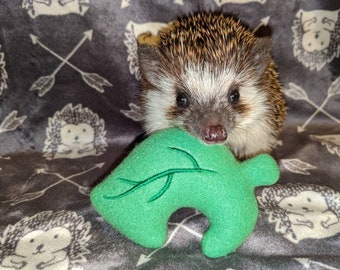 Nook Leaf Mint Stuffed Hedgehog Toy Cage Buddy