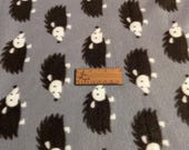 Black and Gray Hedgehogs Fleece Igloo Reversible Cover for Hedgehogs, Guinea Pigs, Rats, Ferrets, Degus and many small pets