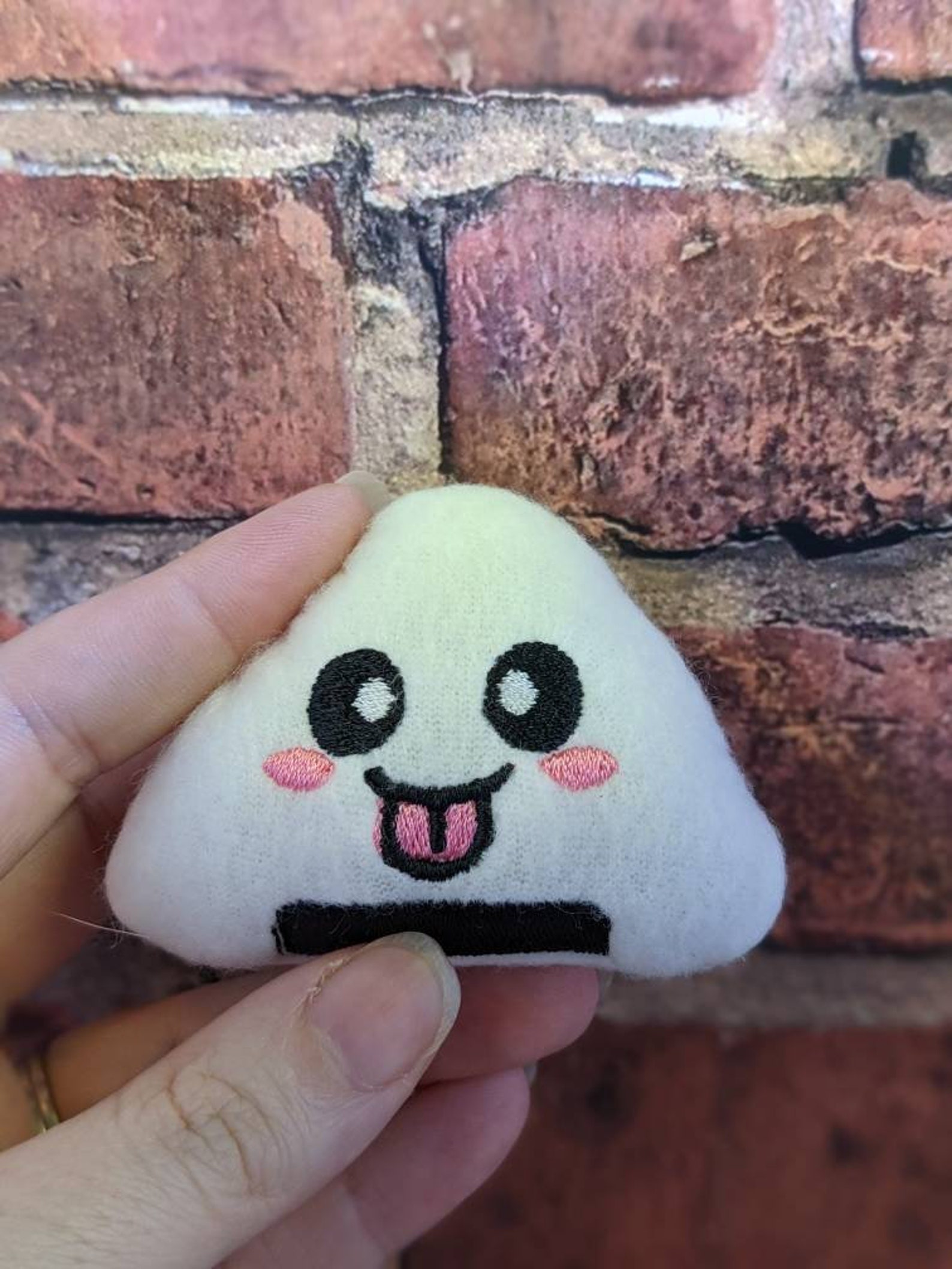 Kawaii Rice Ball Onigiri Sushi Chibi Mint Stuffed Hedgehog Toy Small ...