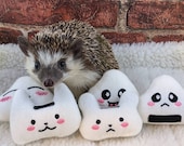 Kawaii Rice Ball Onigiri  Sushi Chibi Mint Stuffed Hedgehog Toy Small Animal Cage Buddy