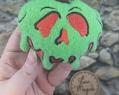 Dripping Poison Apple Mint Stuffed Fleece Faux Food Halloween Hedgehog Toy Small Animal Cage Buddy Enrichment Cage Decor Photo Prop