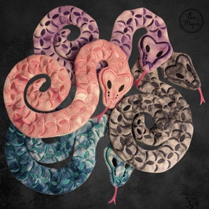 Spring Skeleton Snakes - A Plushie Stuffed Animal Friend Snake Plush Photo Prop Cosplay Furry Friend Springtime Summer Fun