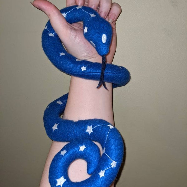 Constellation Galaxy Snake Glow in the Dark  - A Plushie Stuffed Animal Friend