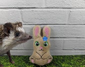 Bunny Rabbit Easter Friend Mint Stuffed Fleece Hedgehog Toy Small Animal Cage Buddy Enticement Photo Prop
