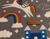 Castles and Magical Pegasus Unicorn Igloo Cover Double Fleece Reversible for Hedgehogs, Guinea Pigs, Rats, Ferrets, Degus & many small pets