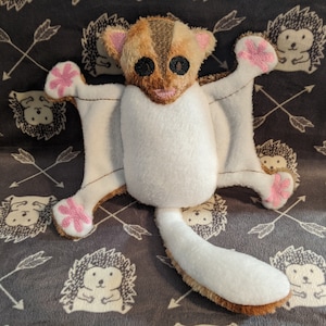 Sugar Glider Plush Stuffed Animal Friend - Medium Size - Choose A Color