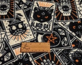 Oracle Card Black Cat Halloween Igloo Cover Double Fleece Reversible for Hedgehogs, Guinea Pigs, Rats, Ferrets, Degus and many small pets