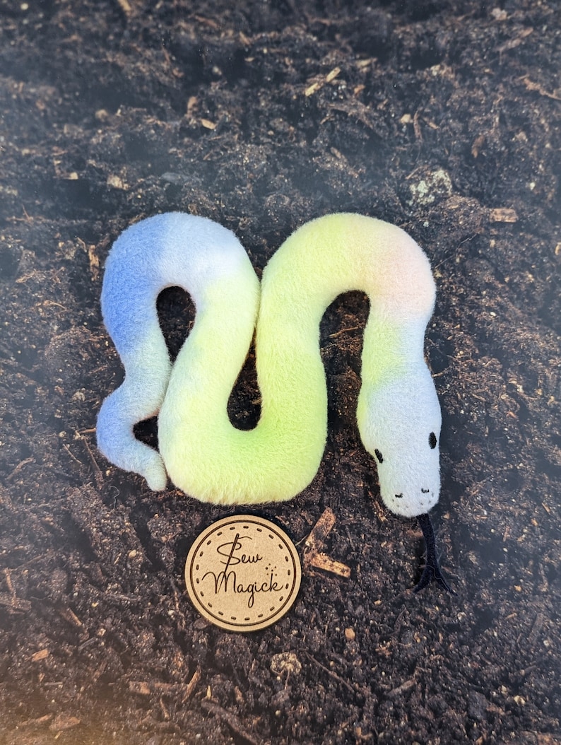 Ball Python Pastel Watercolor Snake - A Plushie Stuffed Animal Friend ...