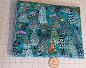 Aqua Forest Friends Hedgehogs Raccoons Badgers Foxes Cuddle Sack Cuddle Bag for Hedgehogs Small Pets Snuggle Sack