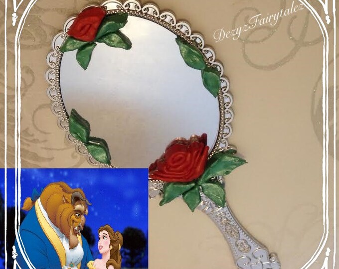 Beauty and the Beast Enchanted Mirror Collectabile Etsy