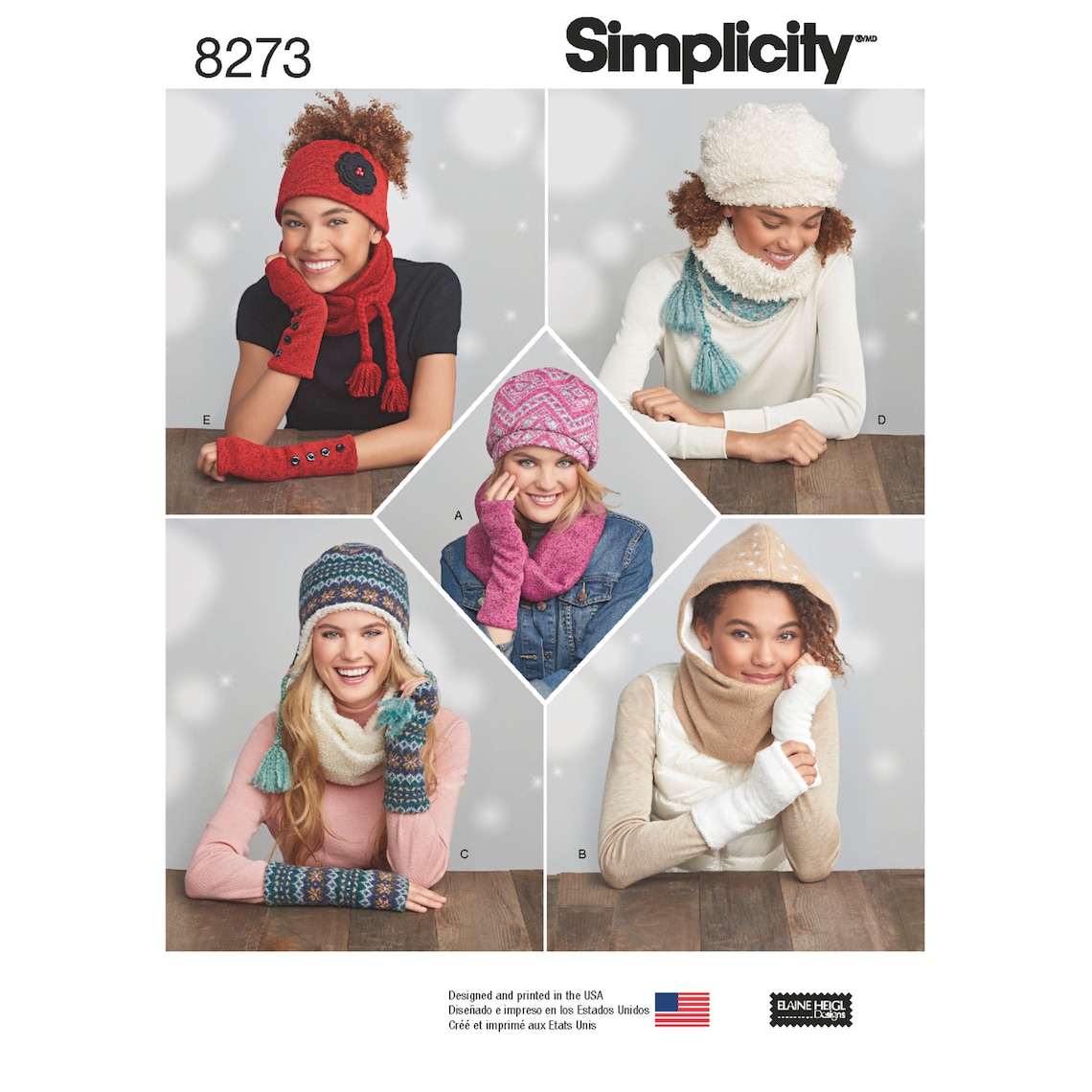 Simplicity Pattern 8273 Misses Knit Cold Weather Accessories Etsy