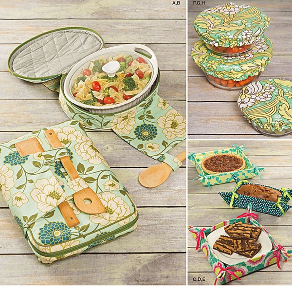 Simplicity pattern 1236 Casserole Carriers, Gifting Baskets and Bowl Covers. Home Decor sewing pattern . One size. New and uncut.