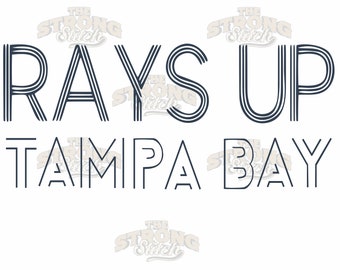 Rays Up Tampa Bay Baseball 300dpi PNG Digital Art