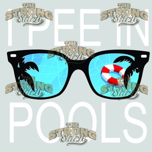 Orino en piscinas Gafas de sol Impresión digital PNG de 300 ppp