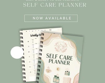 Self Care Planner Printable | Wellness Mental Health Journal | Daily Self Care Tracker, Routines, Habits & Reflection | Instant Download