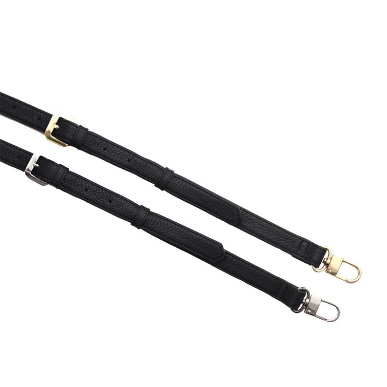 Black Leather Crossbody Adjustable Strap Pebbled Leather Etsy