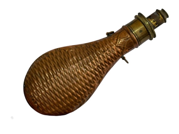Antique Reproduction Victorian Style Bronze Gunpowder Flask - Etsy