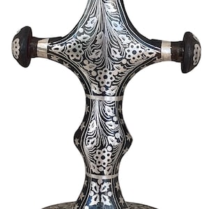 Rajput sword hilt with silver kofthgiri wire hand Crafted hollow inside ready to use