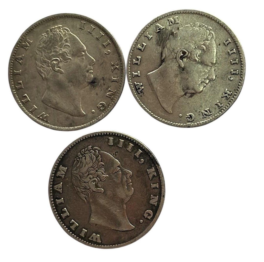 1835年東インド会社発行の1ルピー銀貨3枚セット - Etsy 日本