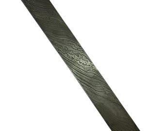 Handsmidd vridbar damaskusstål, knivtillverkning (41 cm)
