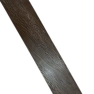 Hand Forged Damascus Steel Billet Bar, Twist Pattern, Knife Making, (12x2 inch)