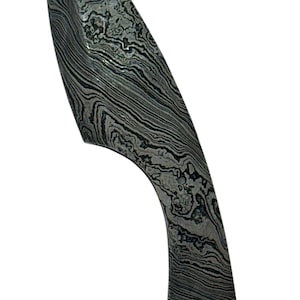 Damascus Skinning Knife Blank Blade Hunting Small Skinner Blanks Steel 1095HC Blanks Blades Custom Knife Making High Carbon steel