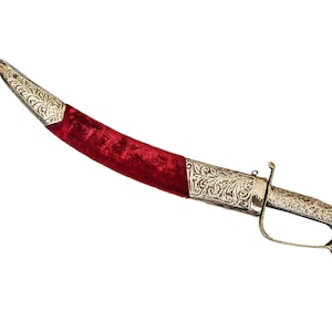 Indian Sikh Wedding Kirpan maroon color