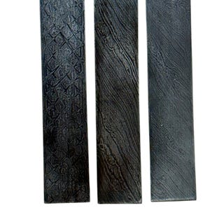 Damascus Billet 10 Inch Long Damascus Billet Blank Knife Making Supplies Lot of 3