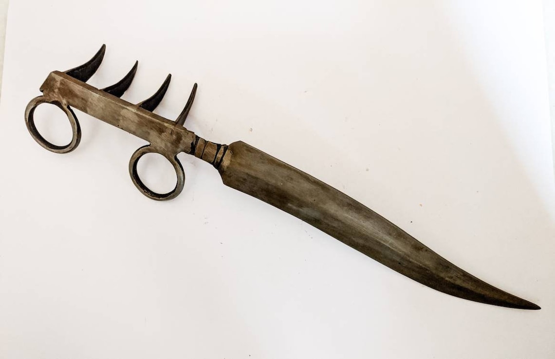 Handmade steel maratha Bagh nakh Modern reproduction Tiger Etsy
